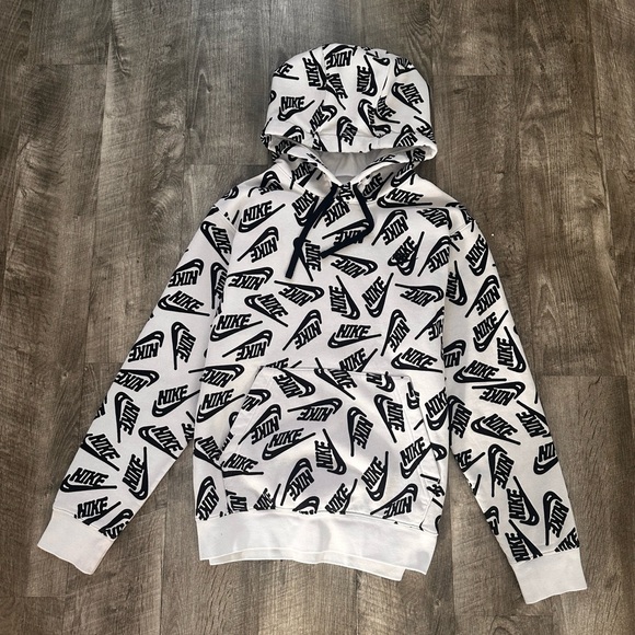 Nike Tops - Nike Hoodie With Logo Print Size Small